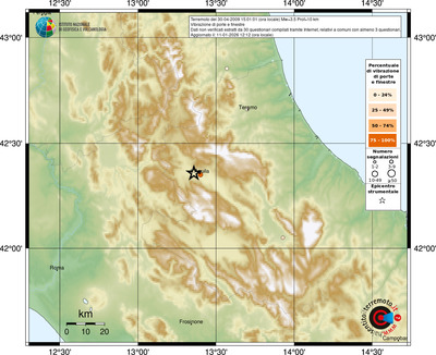 Mappa comuni con almeno 3 questionari
