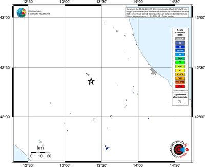 Mappa EMS - territori località