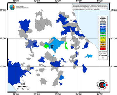 Mappa EMS - territori comuni