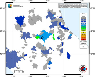 Mappa MCS - territori comuni