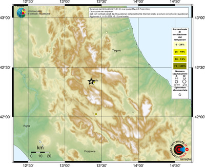 Mappa comuni con almeno 3 questionari