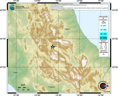 Mappa comuni con almeno 3 questionari