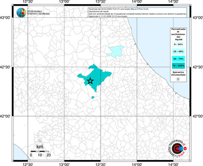 Mappa territorio comunale con almeno 3 questionari