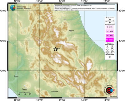 Mappa comuni con almeno 3 questionari