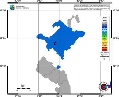 Mappa EMS - territori comuni