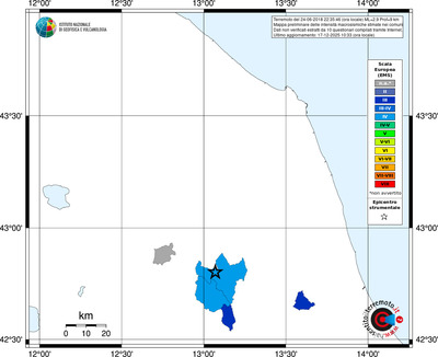 Mappa EMS - territori comuni