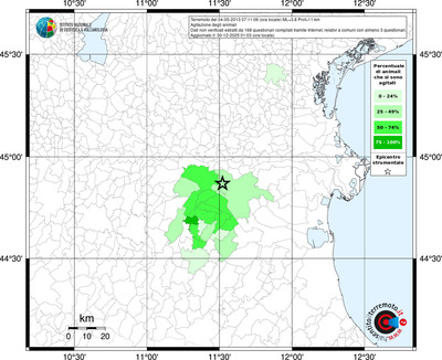 Mappa territorio comunale con almeno 3 questionari