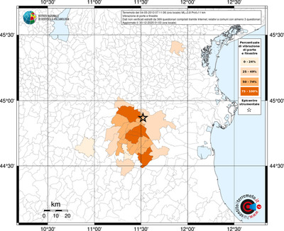 Mappa territorio comunale con almeno 3 questionari