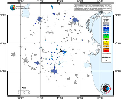Mappa MCS - territori località