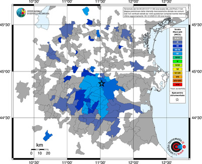 Mappa MCS - territori comuni