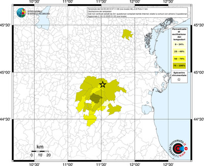 Mappa territorio comunale con almeno 3 questionari