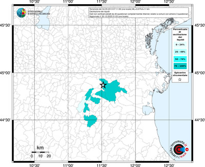 Mappa territorio comunale con almeno 3 questionari
