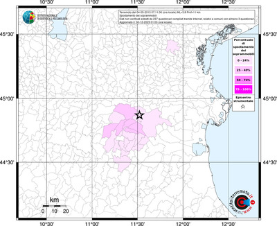 Mappa territorio comunale con almeno 3 questionari