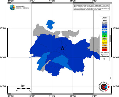 Mappa EMS - territori comuni