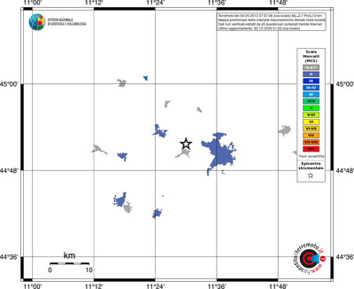 Mappa MCS - territori località