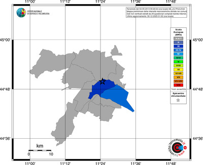 Mappa EMS - territori comuni