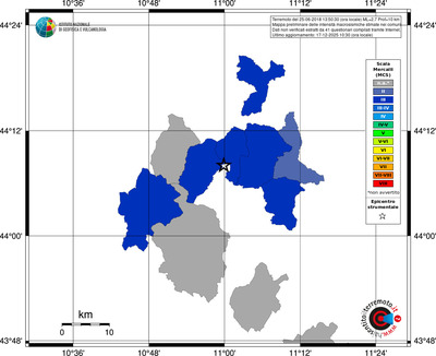 Mappa MCS - territori comuni
