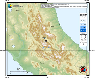 Mappa comuni con almeno 3 questionari