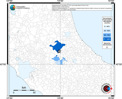 Mappa territorio comunale con almeno 3 questionari