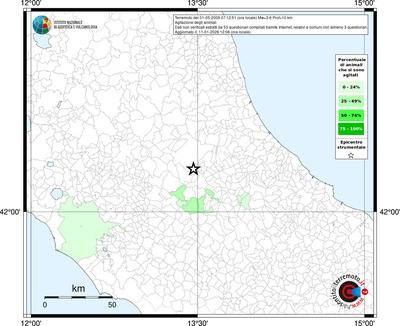Mappa territorio comunale con almeno 3 questionari
