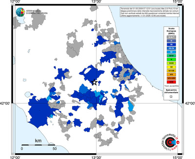 Mappa EMS - territori comuni