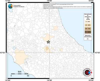 Mappa territorio comunale con almeno 3 questionari