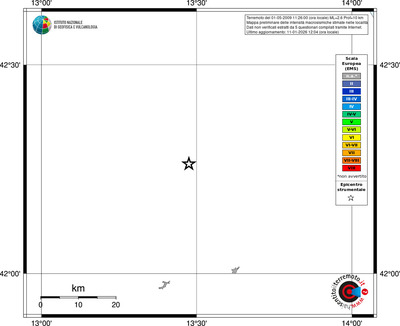 Mappa EMS - territori località