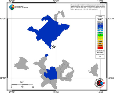 Mappa EMS - territori comuni