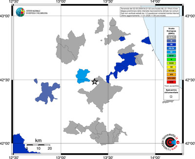 Mappa EMS - territori comuni