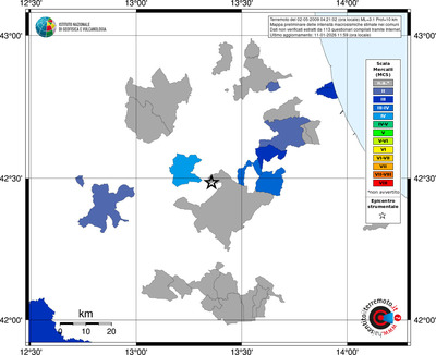 Mappa MCS - territori comuni