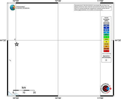 Mappa EMS - territori località