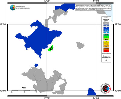 Mappa EMS - territori comuni