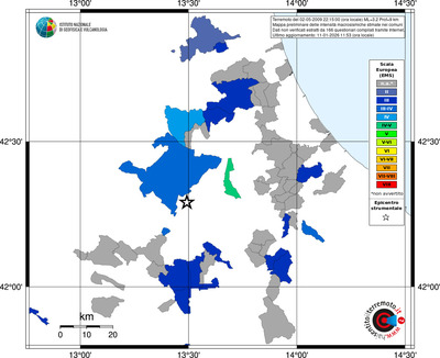 Mappa EMS - territori comuni