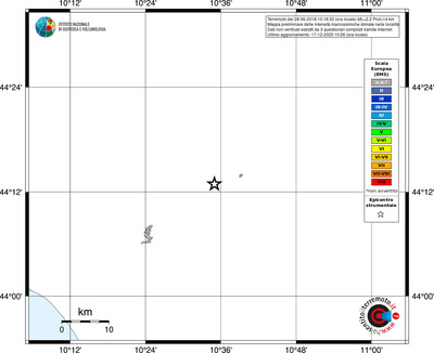 Mappa EMS - territori località