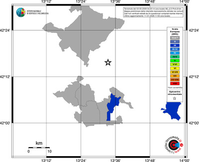 Mappa EMS - territori comuni