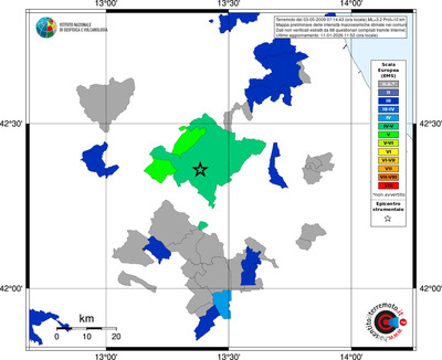 Mappa EMS - territori comuni
