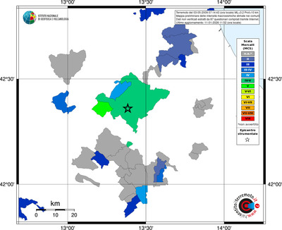 Mappa MCS - territori comuni