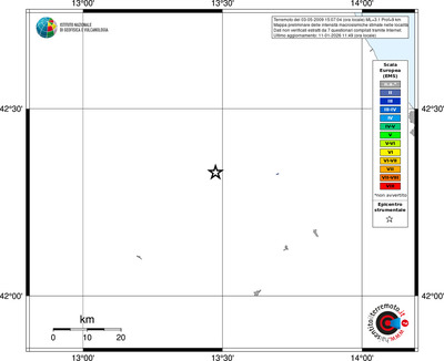 Mappa EMS - territori località