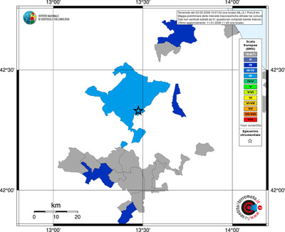 Mappa EMS - territori comuni