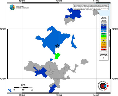 Mappa MCS - territori comuni