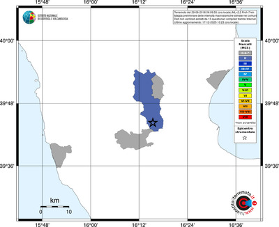 Mappa MCS - territori comuni