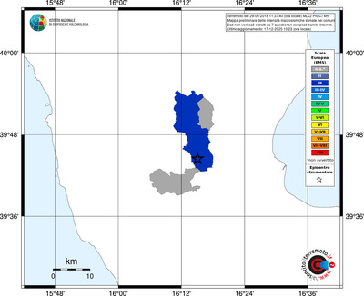 Mappa EMS - territori comuni