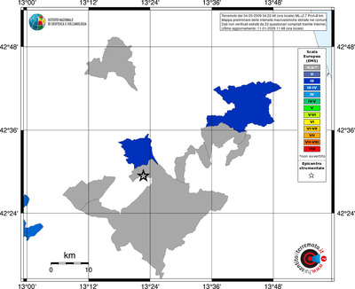 Mappa EMS - territori comuni