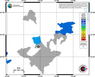Mappa MCS - territori comuni