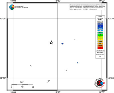 Mappa EMS - territori località