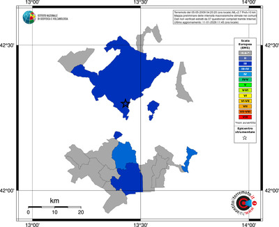 Mappa EMS - territori comuni