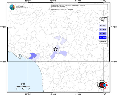 Mappa territorio comunale con almeno 3 questionari
