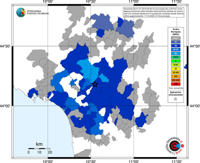Mappa EMS - territori comuni