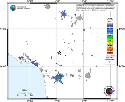 Mappa MCS - territori località
