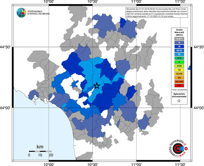 Mappa MCS - territori comuni